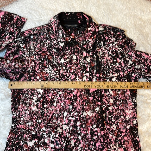 Norma Kamali Trench Coat Paint Splatter
Size M - Bold Artistic Statement Piece - Picture 12 of 15